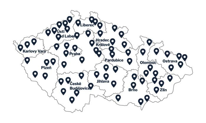 Najdete nás po celé ČR